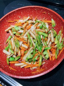 ブロッコリーの茎の皮