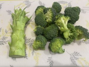 蕾と茎に分ける