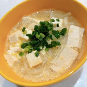 卵とじ豆腐うどん